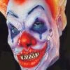 Evil Clown Schaumlatexmaske -Halloween Masken Geschäft 1580 12502 b evil clown foamlatex schaumlatex halloween fasching theater liverollenspiel masken freddy krueger jason mic gr