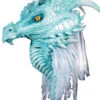 Arctic Drachenmaske Blau -Halloween Masken Geschäft arctic dragon maske weiss blau fantasy drachen maske liverollenspiel maske 13373