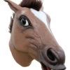 Latexmaske Pferdekopf 1 Latexmaske Pferdekopf -Halloween Masken Geschäft braune pferdemaske mit haaren tiermaske brown horse mask 28785