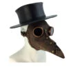 Braune Vintage Pest Doktor Maske -Halloween Masken Geschäft braune steampunk pest doktor maske 50443 01