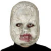 Porzellan Püppchen Halbmaske Für Erwachsene -Halloween Masken Geschäft broken babydoll halbmaske fuer erwachsene als kostuemzubehoer fuer halloween broken doll adult mask halloween maske 39118