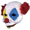 Sharky Gus Clown Halbmaske -Halloween Masken Geschäft clown halbmaske horror masken halloween masken sharky gus clown halfmask 15472 01