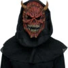 Kapuzenmaske Dämon 2 Kapuzenmaske Dämon -Halloween Masken Geschäft daemonen maske mit kapuze demon mask with shroud monster kostuemzubehoer halloween 54212