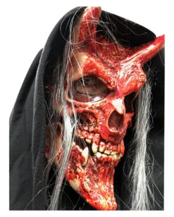 Devil Whispers Teufels Maske -Halloween Masken Geschäft devil whispers teufels maske halloween maske horror maske 13236 02