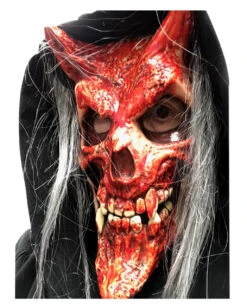 Devil Whispers Teufels Maske -Halloween Masken Geschäft devil whispers teufels maske halloween maske horror maske 13236 03