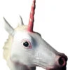 Latex Maske Einhorn Mit Mähne -Halloween Masken Geschäft einhorn latex maske mit maehne unicorn kostuemzubehoer fasching fantasy maske einhorn 36391 1