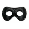 Schwarze Augenmaske In Lederoptik Mit Nieten -Halloween Masken Geschäft fetish augenmaske mit nieten augenmaske in lederoptik venezianische augenmaske 25328
