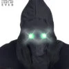Gesichtslose Maske Mit Grünen Leuchtaugen -Halloween Masken Geschäft gesichtlose maske mit leuchtaugen faceless maske mit leuchtend gruenen augen 38087 01