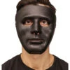 Schwarze Gesichtsmaske 1 Schwarze Gesichtsmaske -Halloween Masken Geschäft gesichtsmaske schwarz kostuemmaske verkleidungszubehoer faschingsmaske halloweenmaske blank mask black 25702