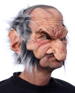 Zwergen Maske Mit Haaren -Halloween Masken Geschäft gobblin maske mit haaren kobold maske zwergen maske troll maske 24298 03