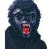 Gorilla Maske Schwarz 2 Gorilla Maske Schwarz -Halloween Masken Geschäft gorillamaske fuer halloween und fasching affenmaske mit scharfen zaehnen und kunstfell boeser gorilla maske 13323 01