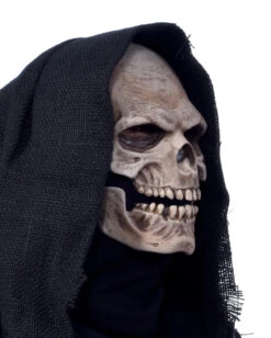 Grim Reaper Fetzen Maske -Halloween Masken Geschäft grim reaper fetzenmaske totenschaedelmaske totenkopfmaske skull mask 15380 03
