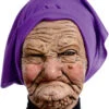 Grantige Oma Maske Mit Kopftuch -Halloween Masken Geschäft grimmige oma maske mit kopftuch granny faschingsmaske grossmutter karnevalsmaske 35890