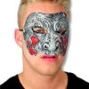 Zombie Maske Grau Rot -Halloween Masken Geschäft gruselmaske grau rot halbmasken horror maske latex masken gruselmaskierung fuer halloween 20274