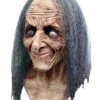 Hagatha Alte Hexenmaske -Halloween Masken Geschäft hagatha hexenmaske mit haaren hagatha witch mask maerchenhexe halloween maske 28784