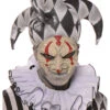 Harlekin Halbmaske Weiß 1 Harlekin Halbmaske Weiß -Halloween Masken Geschäft harlekin halbmaske halloween maske latex horror clown maske harlequin half mask 26621 2