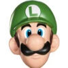 Super Mario Luigi-Maske 2 Super Mario Luigi-Maske -Halloween Masken Geschäft horrorshop com super mario luigi maske luigi lizenzmaske supermario fanartikel luigi adult mask 26649
