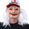 I Love Bingo Oma Maske Mit Haaren Und Mütze -Halloween Masken Geschäft i love bingo oma maske mit cap und haaren 36927 01