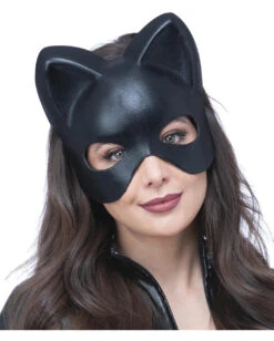 Schwarze Katzenaugen Maske