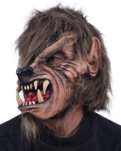 Moonlight Werwolf Maske -Halloween Masken Geschäft moonlight werwolf maske wolfsmaske tiermaske horror maske 14234 03