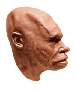 Steinzeitmensch Schaumlatex Maske -Halloween Masken Geschäft neandertaler schaumlatex maske steinzeitmensch latex maske neanderthal foamlatex mask 50345 03