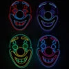 Beleuchtete Clown LED Maske -Halloween Masken Geschäft neon licht clown maske neon light clown mask halloween horror clown maske 53433