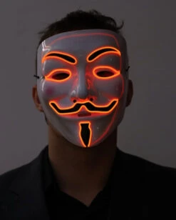 Beleuchtete Vendetta LED Maske -Halloween Masken Geschäft neon licht vendetta maske neon light vendetta mask halloween horror vendetta maske 53440 1