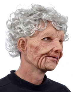 Großmutter Maske Aus Softlatex -Halloween Masken Geschäft oma maske aus softlatex grossmutter maske aus latex grandma mask halloween maske 16514 03