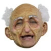 Opa Maske Deluxe -Halloween Masken Geschäft opa maske grossvater maske old man mask grandpa mask faschingsmaske 19057 01