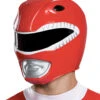 Roter Power Ranger Helm -Halloween Masken Geschäft roter power ranger helm red power ranger helmet mighty morphin power rangers kostueme faschings kostueme 39328