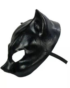 Catwoman Latex Halbmaske -Halloween Masken Geschäft schwarze katzenmaske black cat maske catwoman maske katzen lady maske halloween maske faschings maske 14145 03