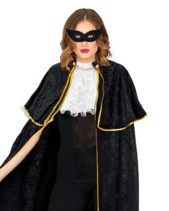 Schwarze Venezianische Augenmaske -Halloween Masken Geschäft schwarze venezianische augenmaske black venetian mask schwarze papillion maske 15912 02