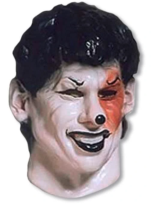 Schwarzer Joker Foamlatex Maske
