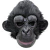 Dunkler Schimpanse Maske -Halloween Masken Geschäft schwarzer schimpanse maske schimpanse schwarz schimpanse maskerade schwarze affen maskierung schimpansenmaske 20777
