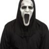 Halbmaske Silent Screamer Mit Kapuze -Halloween Masken Geschäft silent screamer harte pvc halbmaske mit kapuze halloween maske horror maske halloween party kostuem zubehoer kostuem accessoire 53969
