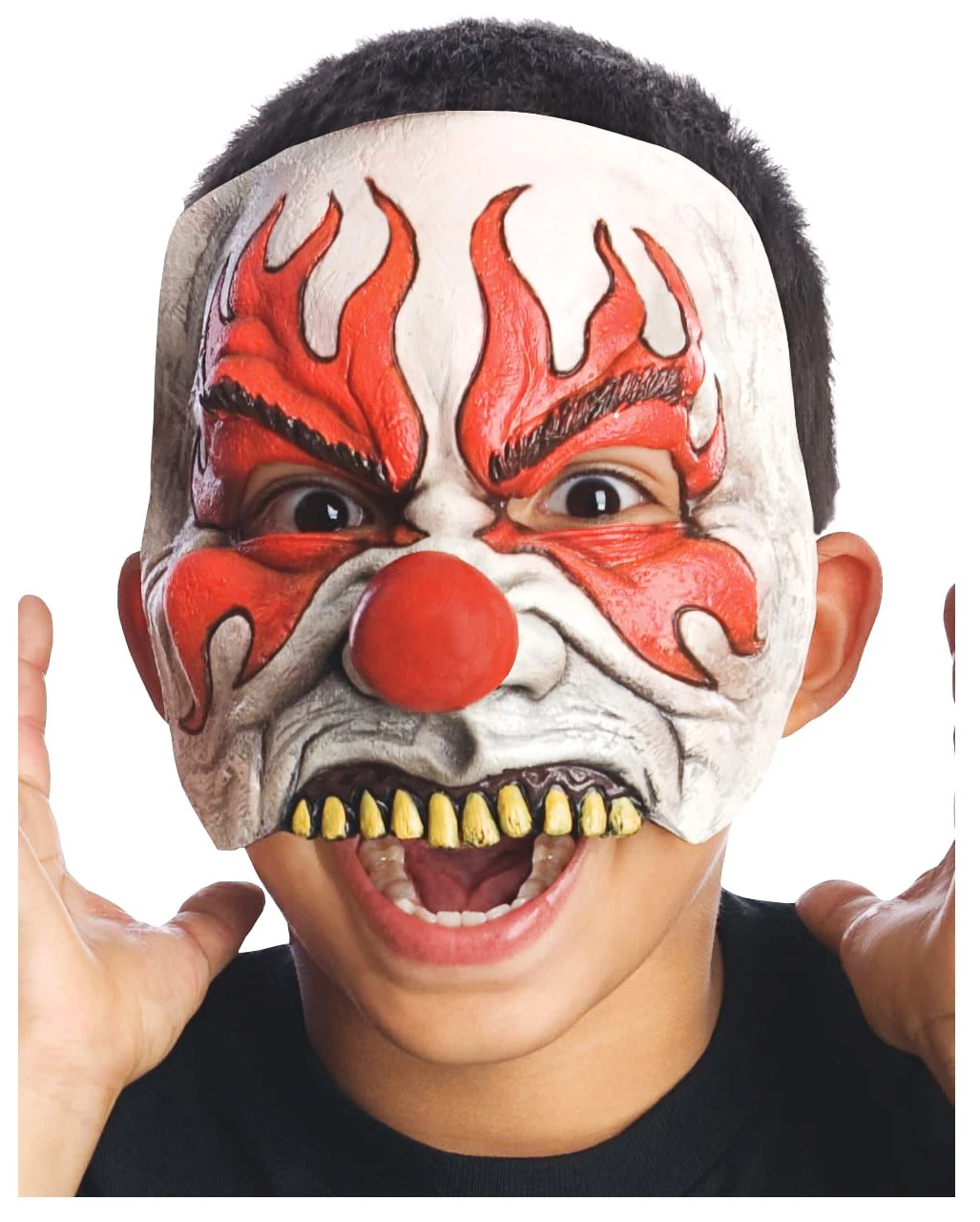 Smokey Horrorclown Halbmaske Für Kinder 3 Smokey Horrorclown Halbmaske Für Kinder