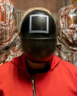 Squid Maske Viereck Deluxe -Halloween Masken Geschäft squid maske kreis deluxe squid mask circle deluxe squid mascara circulo deluxe 51966 04