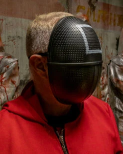 Squid Maske Viereck Deluxe -Halloween Masken Geschäft squid maske kreis deluxe squid mask circle deluxe squid mascara circulo deluxe 51966 05