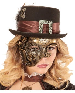 Steampunk Phantom Augenmaske -Halloween Masken Geschäft steampunk phantom maske steampunk maske steampunk mask 25136 04