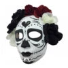 Sugar Skull Maske Mit Blumen -Halloween Masken Geschäft sugar skull maske mit blueten sugar skull maske mit blumen dia de los muertos maske 50516 03