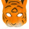 Tiger Halbmaske -Halloween Masken Geschäft tiger gesichtsmaske tiger halbmaske raubkatze kostuem zubehoer grosskatze maskierung 8801338