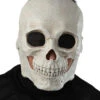Totenschädel Maske Mit Beweglichem Kiefer -Halloween Masken Geschäft totenschaedel maske skull halbmaske mit beweglichem kiefer halloween und horror 39619