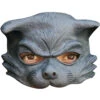 Black Cat Halbmaske -Halloween Masken Geschäft tricky kitty halbmaske katzen maske fasching karnevalsmaske katze 15455