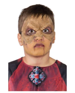 Vampir Halbmaske Hautfarben -Halloween Masken Geschäft vampir halbmask hautfarben schaurige blutsauger maske fuer halloween 23071 2