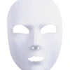 Venezianische Maske Zum Selber Schmücken -Halloween Masken Geschäft weiss satinierte gesichts maske pantomime maske venezianische maske karnevalsmaske weiss 15039