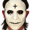 PVC Maske Mit Kreuz Weiß -Halloween Masken Geschäft weisse pvc maske mit kreuz 37984