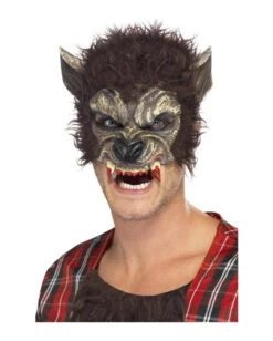 Werwolf Halbmaske Mit Fell