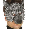 Wolf Maske Für Fasching -Halloween Masken Geschäft wolf halbmaske werwolf gesichtsmaske fuer halloween und fasching 28667