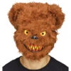 Flauschige Zombie Bär Maske -Halloween Masken Geschäft zombie baer maske gruselige horror tiermaske fuer halloween 25350